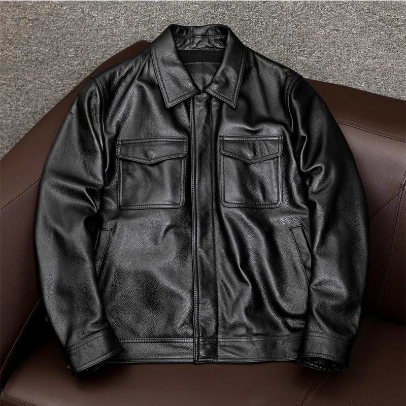 Burno Genuine Leather Jacket